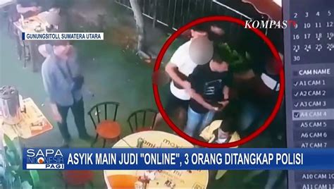 Asyik Main Judi Online saat Razia, 3 Orang di Nias Sumut.